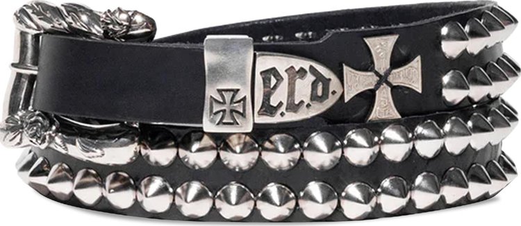 Enfants Riches Deprimes Cross Studded Belt Black