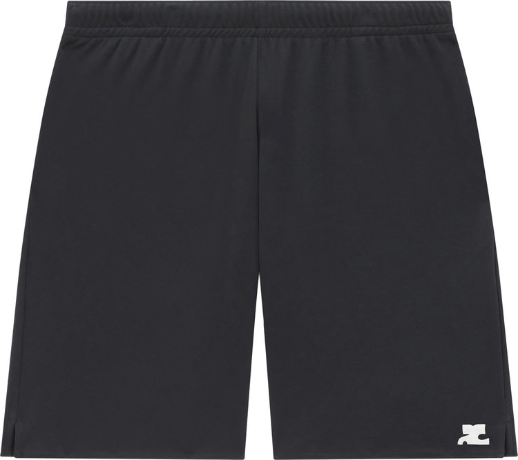 Courreges Sport Lycra Football Short Black