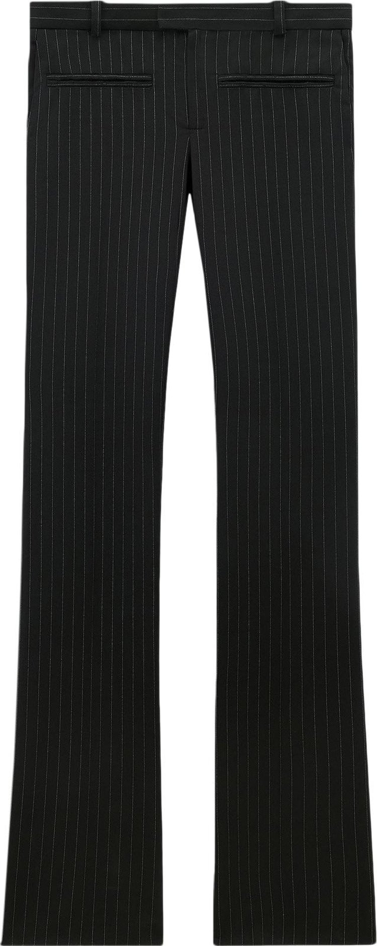 Courreges Heritage Pinstripes Bootcut Pants Black