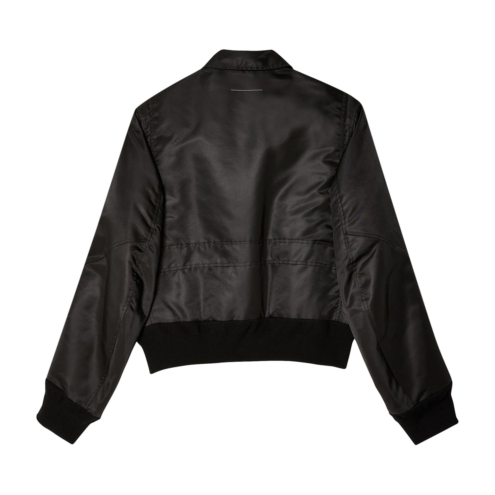 Buy MM6 Maison Margiela Flight Nylon Bomber Jacket 'Black