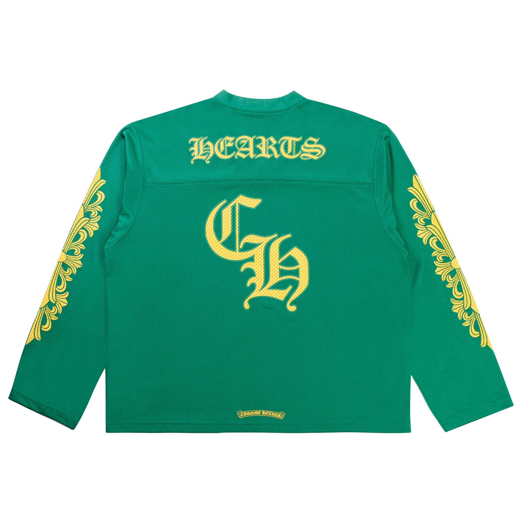 Tシャツ・カットソー Chrome Hearts / Sports Mesh Warm Up Jersey Green Chrome Hearts Sports Mesh Warm Up Jersey Green/Yellow Men's - US