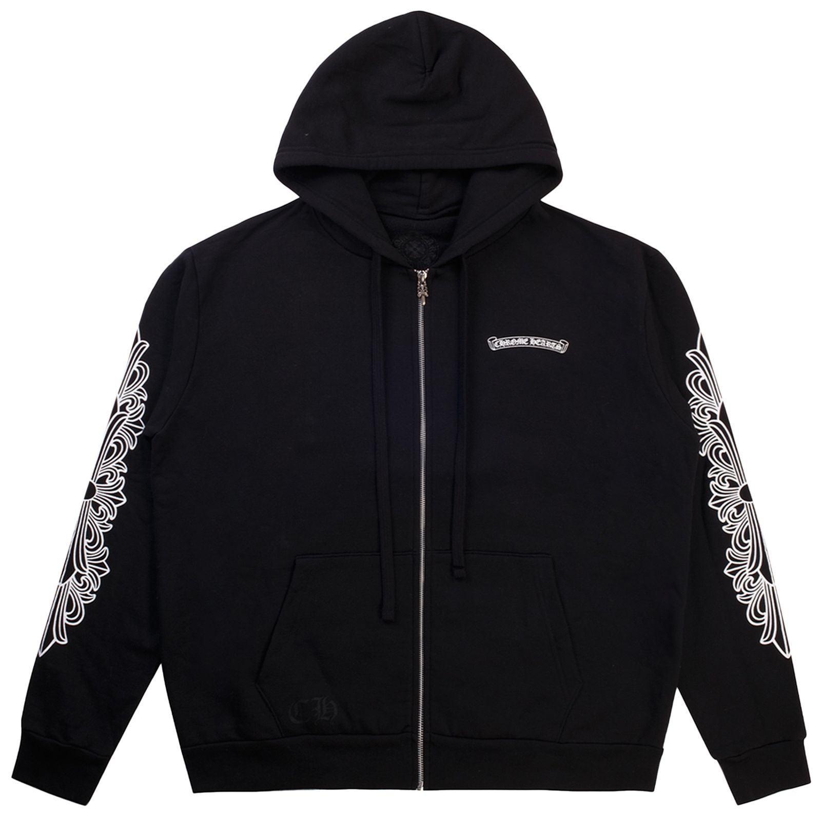 Buy Chrome Hearts Eye Chart Zip Up Hoodie 'Black/Pink' 1383