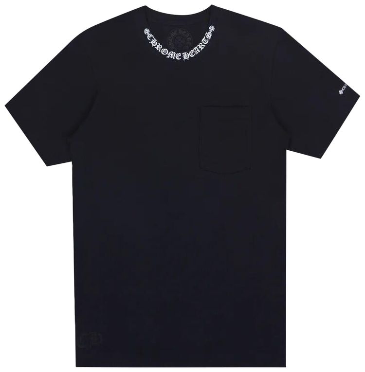 Chrome Hearts Neck Logo Tee Black