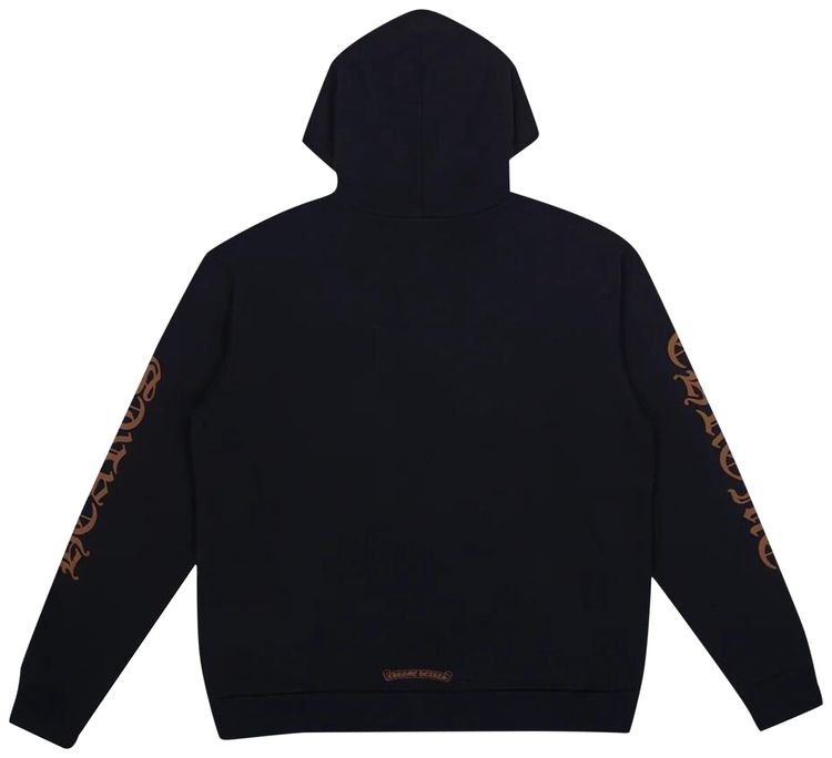 Chrome Hearts Vertical Logo Hoodie BlackBrown