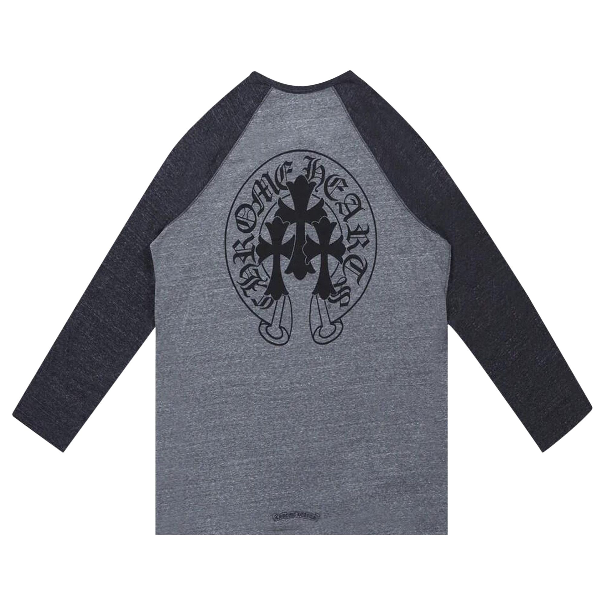 Buy Chrome Hearts Multi Cross Henley Long-Sleeve 'Grey/Black