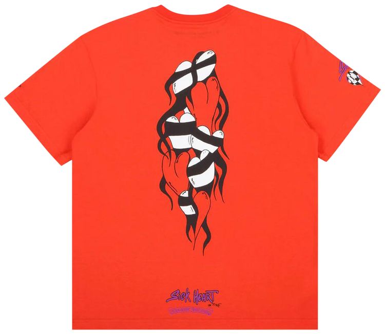 Chrome Hearts Matty Boy Spark Sick Heart Tee Red