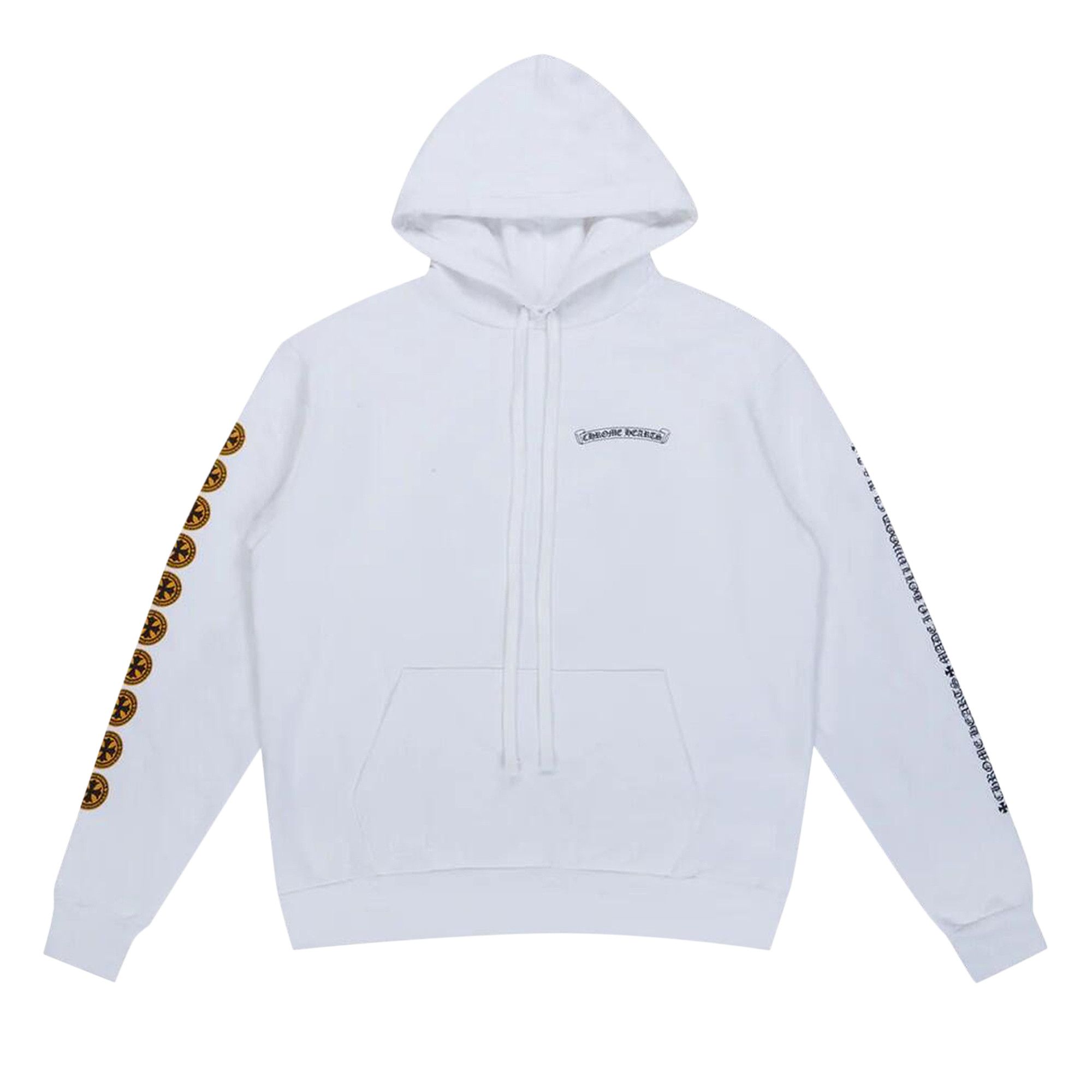 Buy Chrome Hearts Cross Sweatshirt 'White/Yellow' - 1383