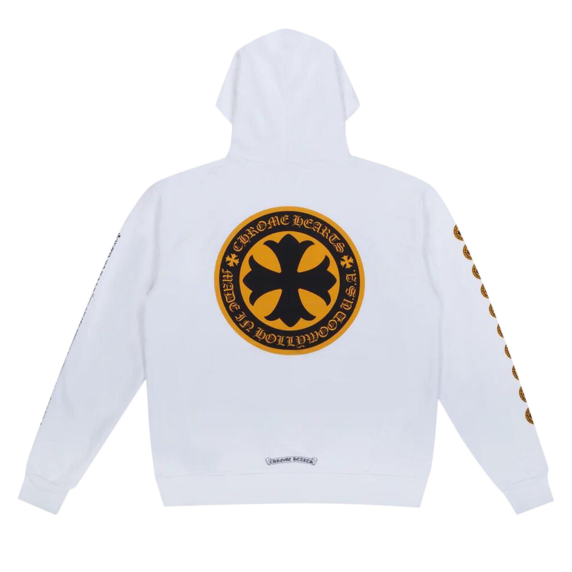 Buy Chrome Hearts Cross Sweatshirt 'White/Yellow' - 1383