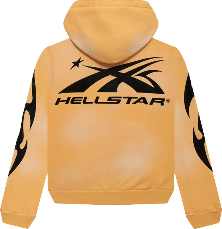 Hellstar Sports Zip Up Sweatshirt Yellow