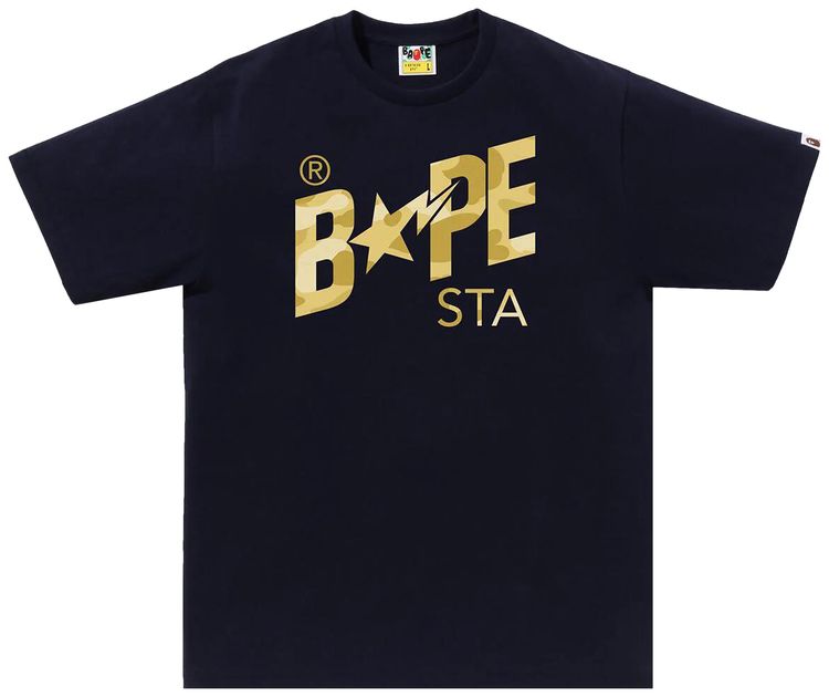 BAPE Color Camo Bape Sta Logo Tee Navy