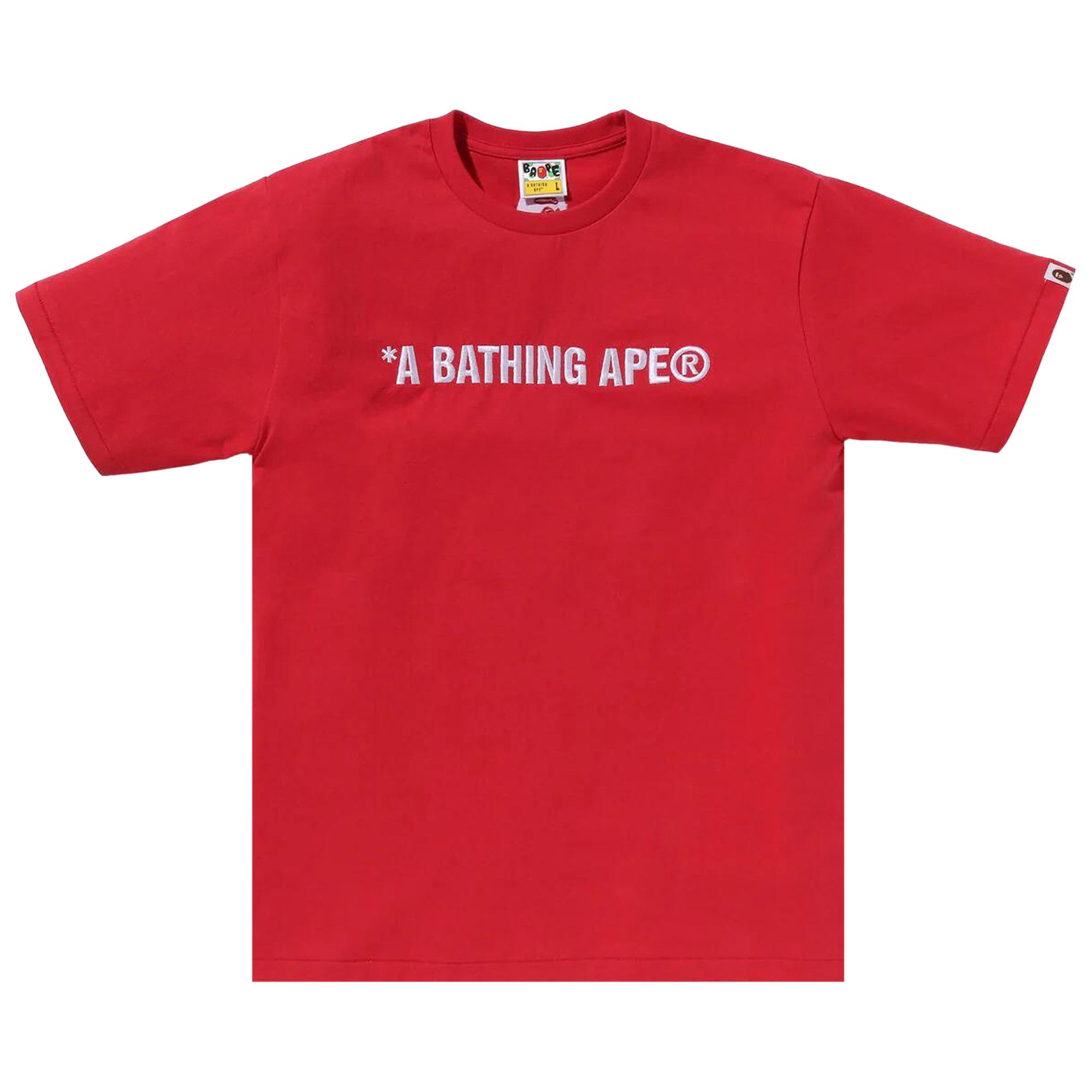 トップス 00s a bathing ape bape logo red tee Buy BAPE A Bathing Ape Logo Tee 'Red' - 1K30 110 321 RED | GOAT