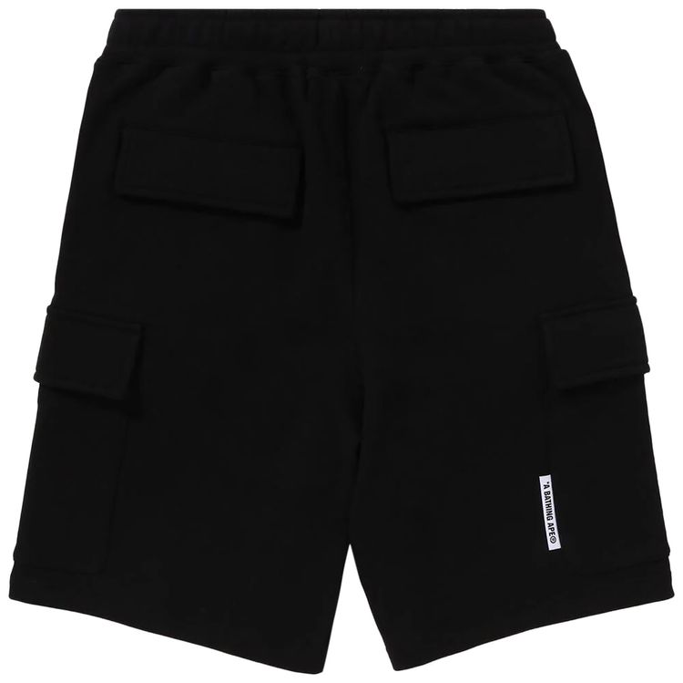 BAPE Ape Head Cargo Sweat Shorts Black