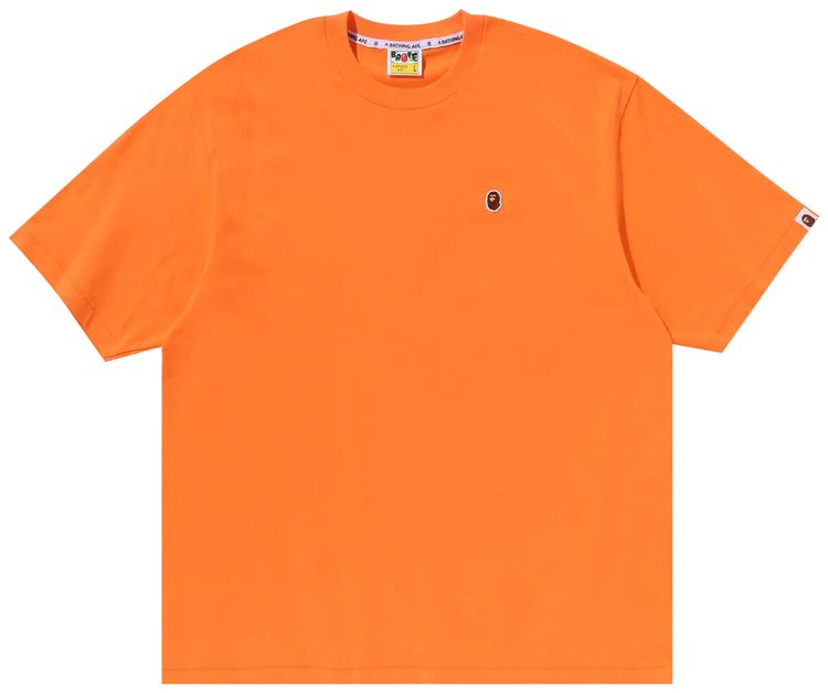 BAPE Ape Head One Point Relaxed Fit Tee Orange