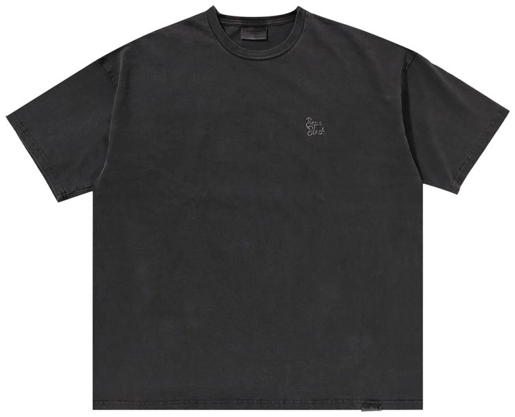 BAPE Stone Wash Ape Head Logo Tee Black