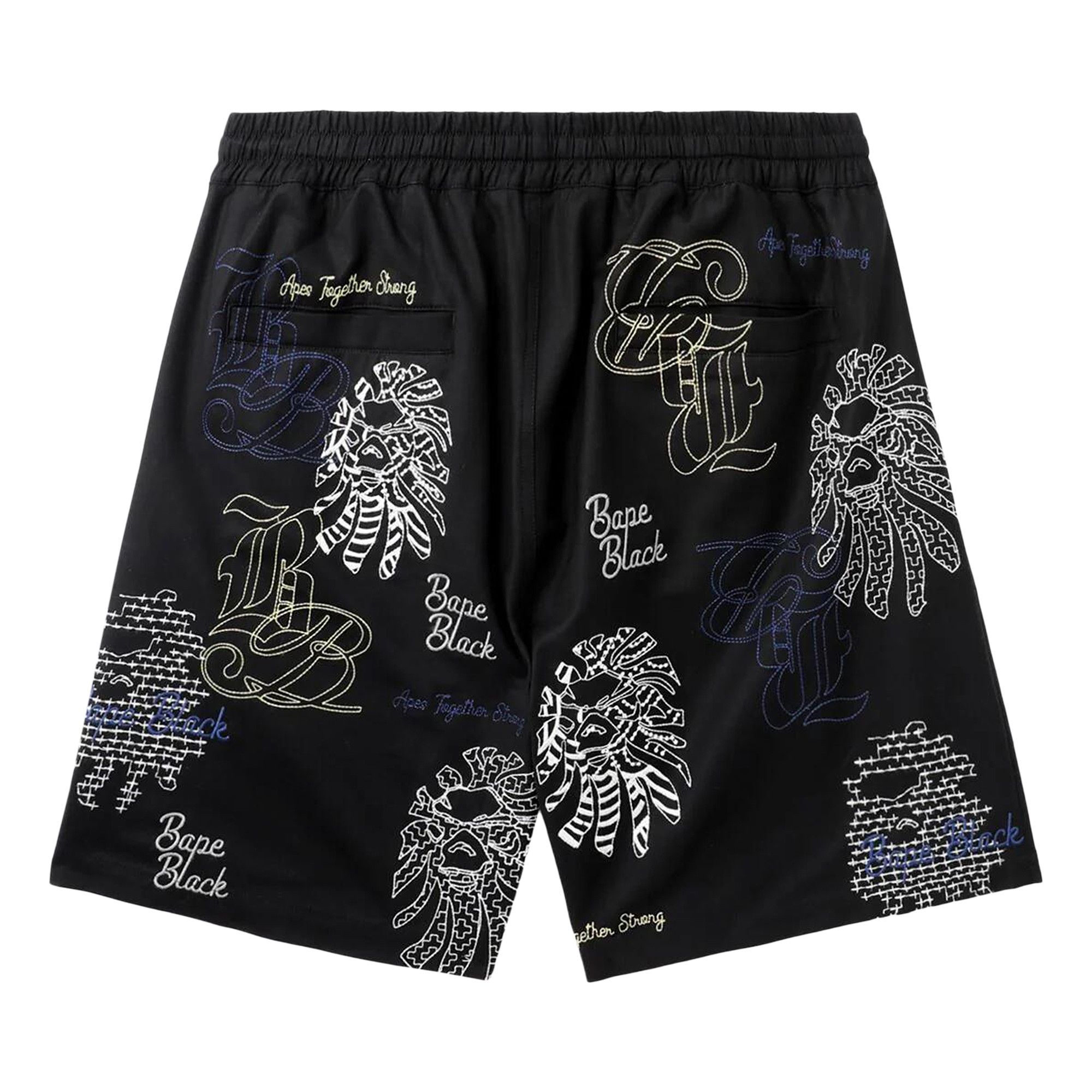 Buy BAPE Black Bape Graphic Stitch Shorts 'Black' - 1K20 153 009