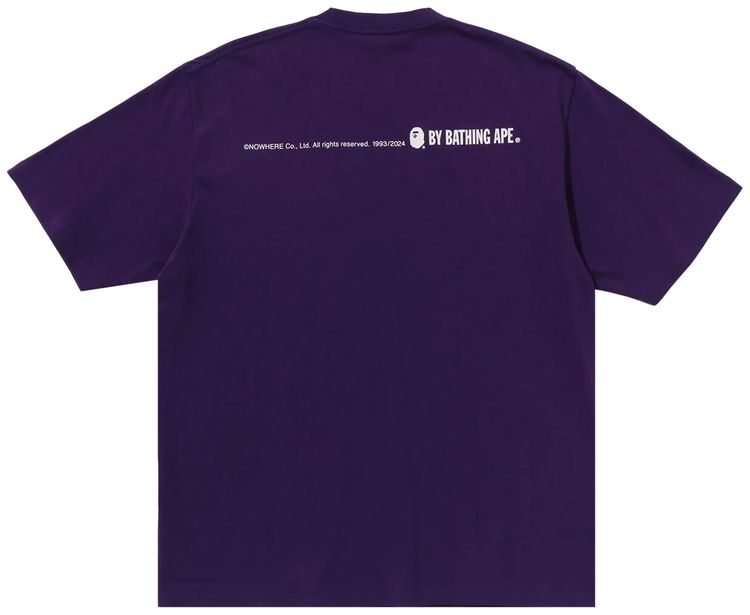 BAPE Graffiti Bape Logo Relaxed Fit Tee Purple