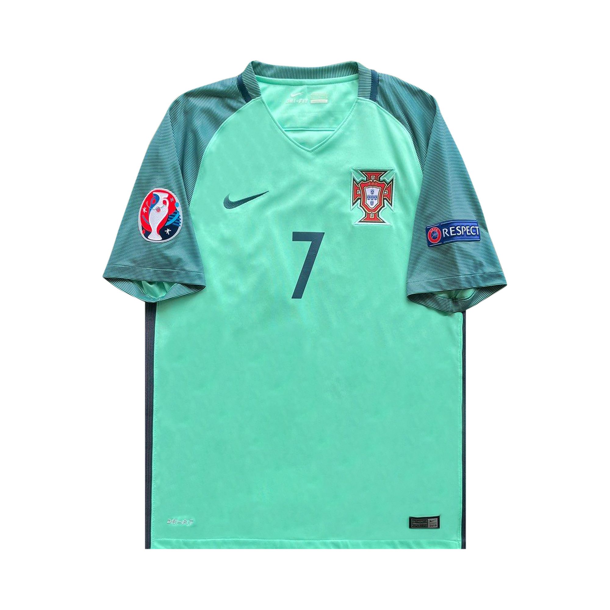 Buy Nike Portugal UEFA Euro Away Jersey #7 Ronaldo 'Mint' - 724617