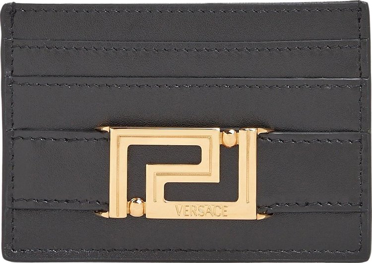 Versace Leather Card Case BlackGold