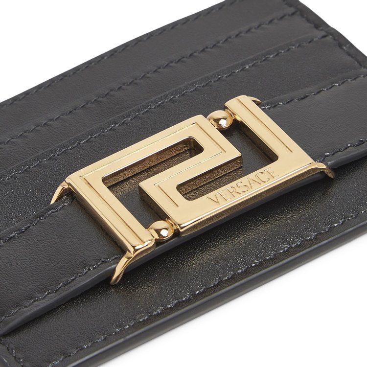 Versace Leather Card Case BlackGold