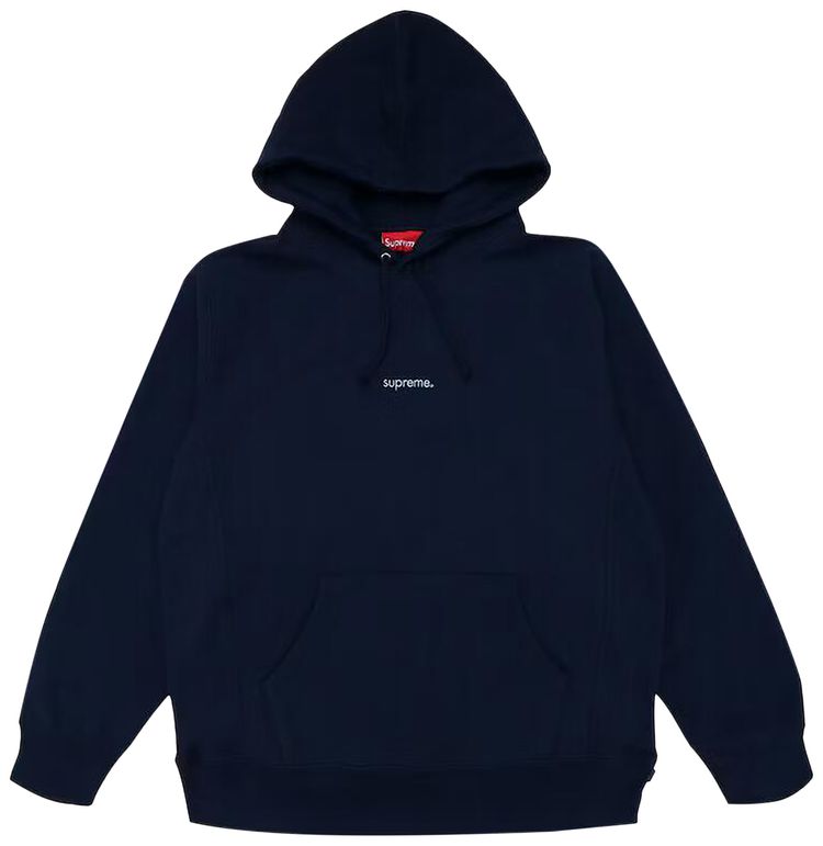 Supreme Trademark Hooded Sweatshirt Navy