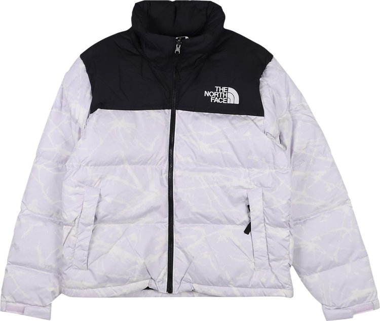 The North Face Print 1996 Retro Nuptse Jacket Lavender Print