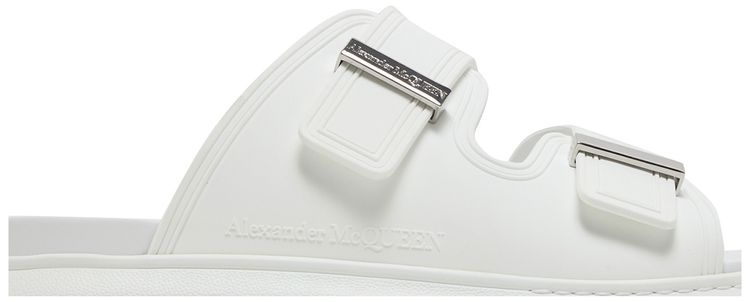 Alexander McQueen Hybrid Double Buckle Sandal New Ivory
