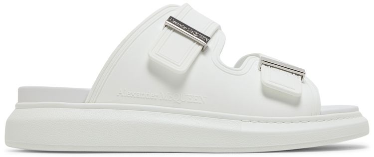 Alexander McQueen Hybrid Double Buckle Sandal New Ivory