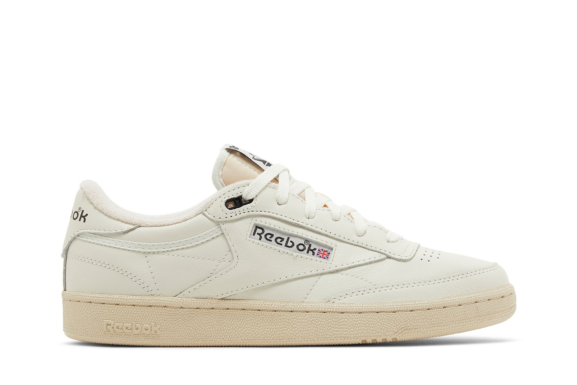 Buy Club C 85 Vintage Chalk Black RMIA04HC99LEA003 0100 GOAT