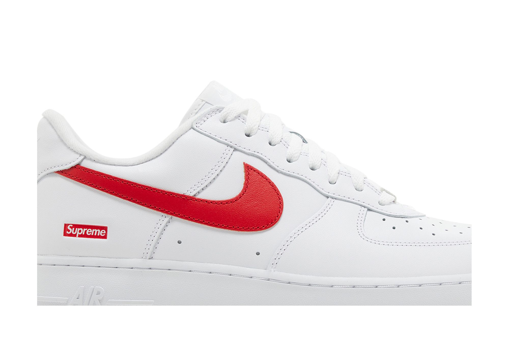 Buy Supreme x Air Force 1 Low Box Logo Speed Red Shanghai Exclusive CU9225 101 GOAT CA