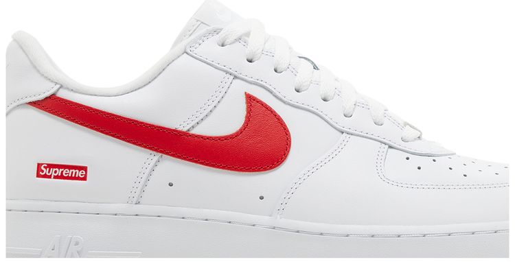 Supreme x Air Force 1 Low Box Logo   Speed Red Shanghai Exclusive