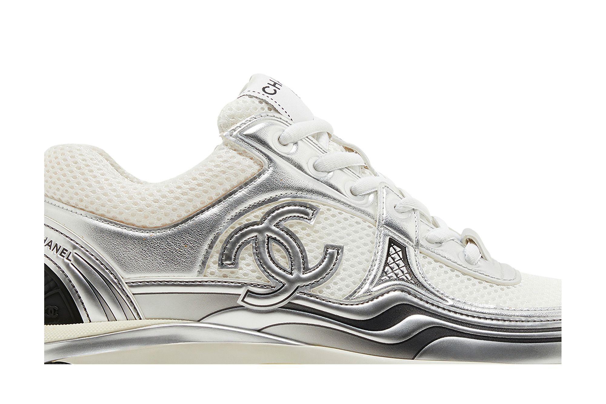 Chanel shoes white sneakers clearance