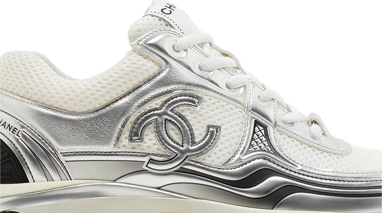 Chanel Wmns CC Logo Sneaker White Silver