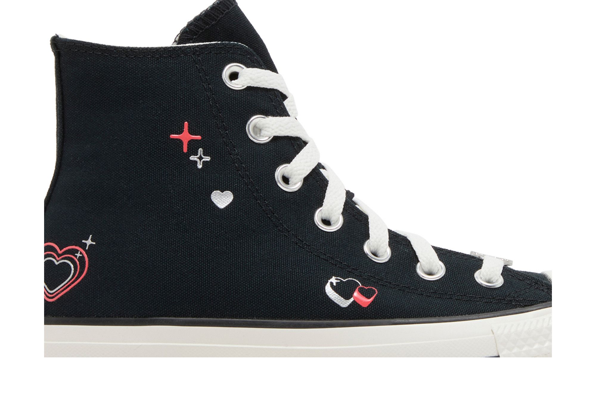 Buy Wmns Chuck Taylor All Star High Y2K Heart Black A09116C GOAT