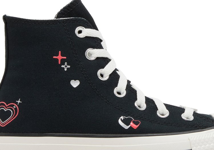 Wmns Chuck Taylor All Star High Y2K Heart   Black