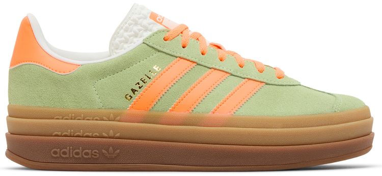Adidas Wmns Gazelle Bold Green Spark Screaming Orange