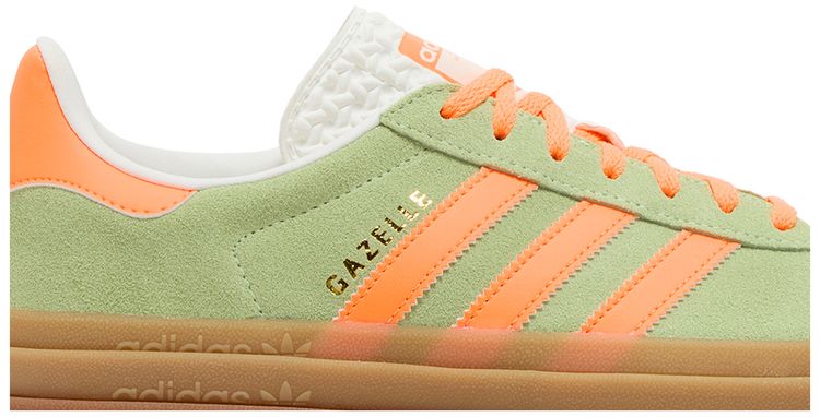 Adidas Wmns Gazelle Bold Green Spark Screaming Orange