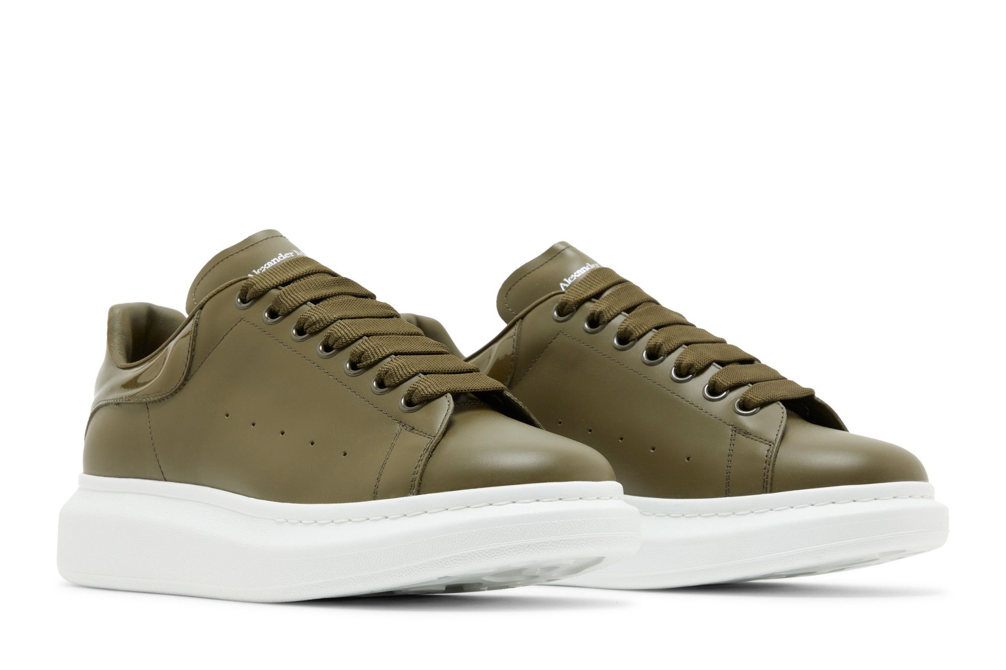 Khaki alexander mcqueen trainers discount
