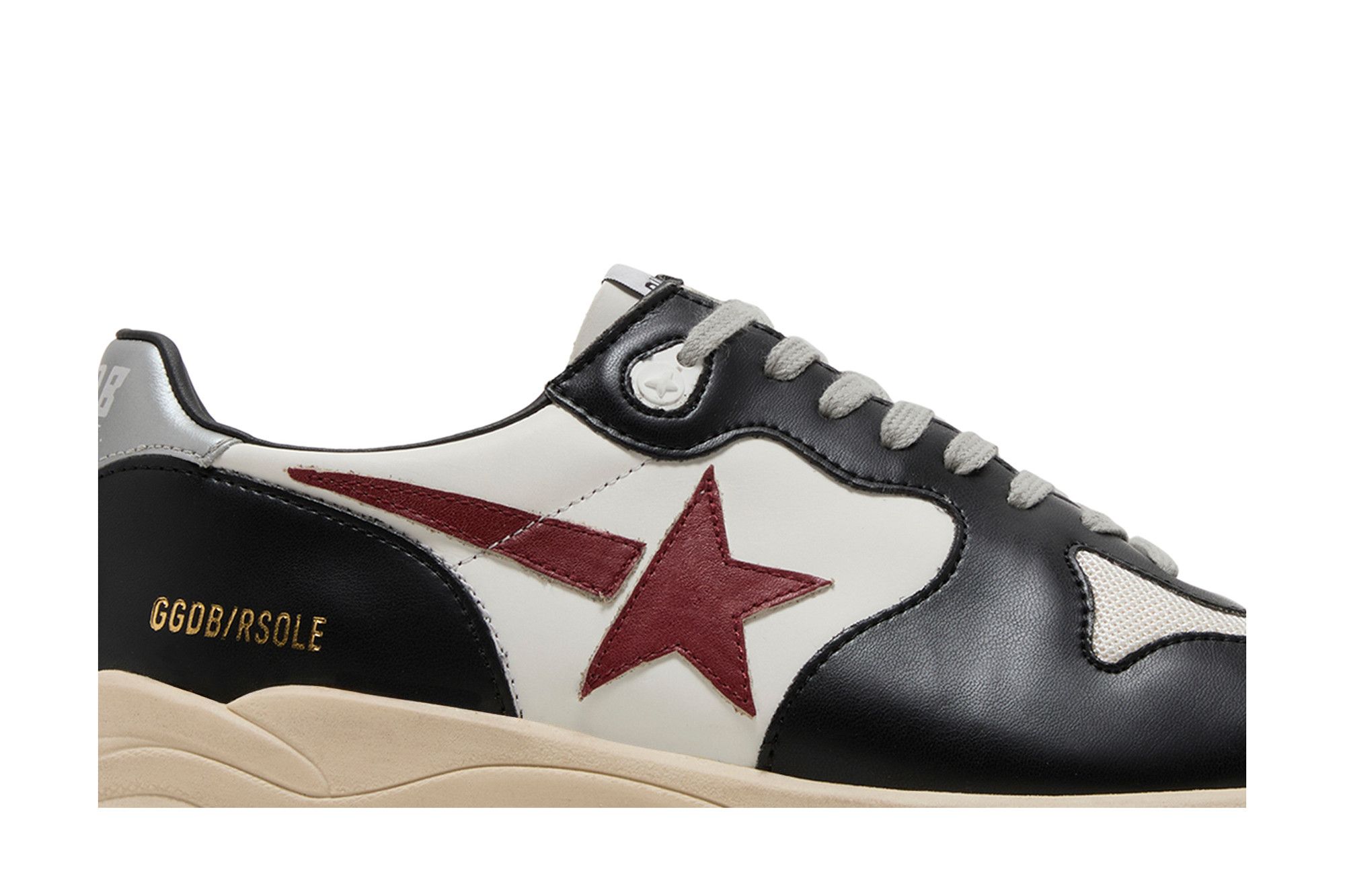 Size 10.0 Golden Goose Running Sole Black White Red