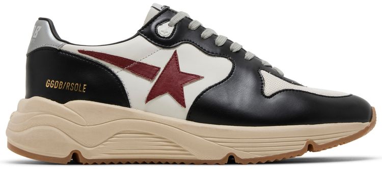 Golden Goose Running Sole Black White Red