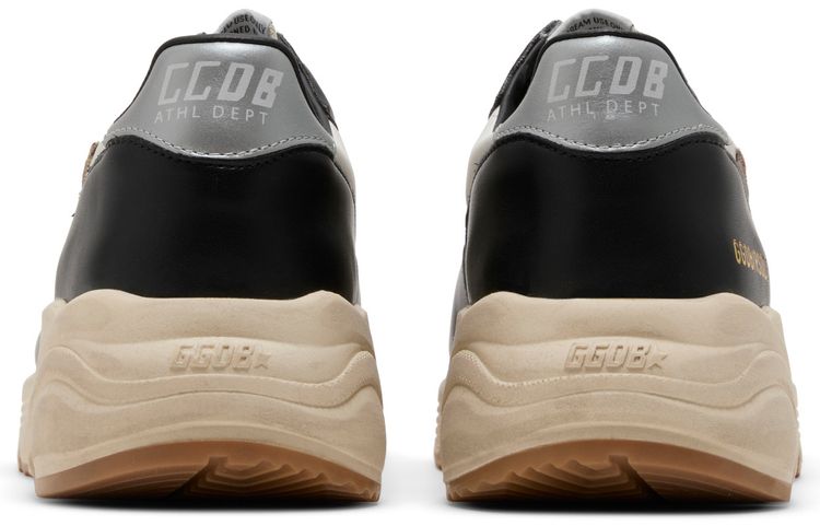 Golden Goose Running Sole Black White Red