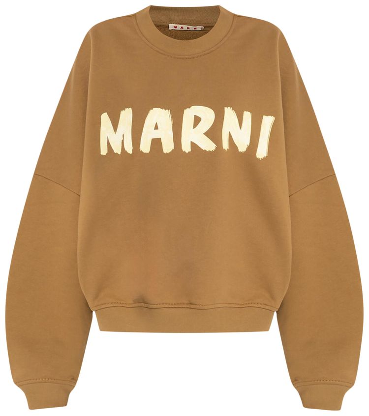 Marni Logo Sweatshirt Olive