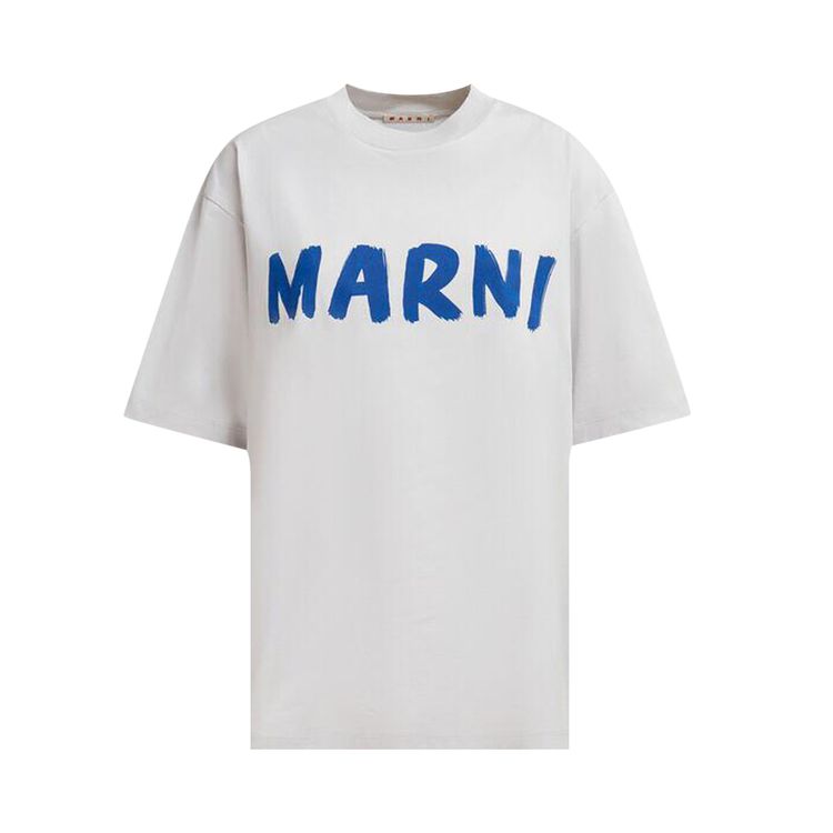 Marni Logo Jersey T Shirt Sodium