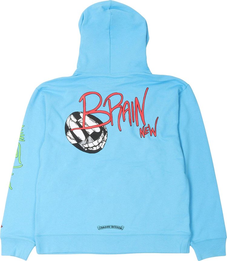 Chrome Hearts Matty Boy Brain Hoodie Blue