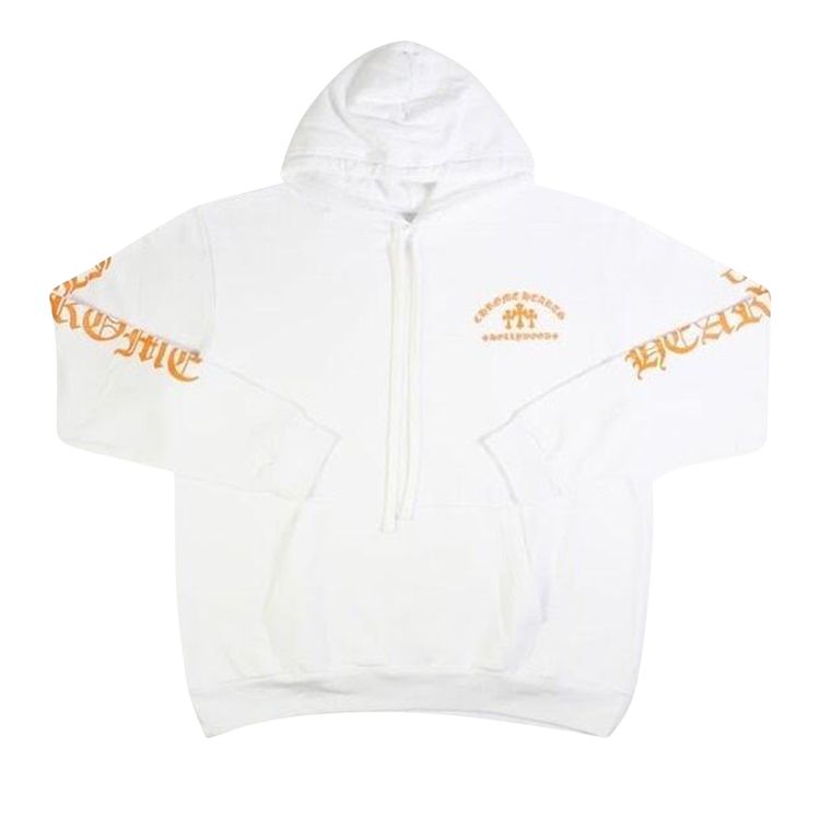 Chrome Hearts Tripple Cross Hoodie WhiteOrange