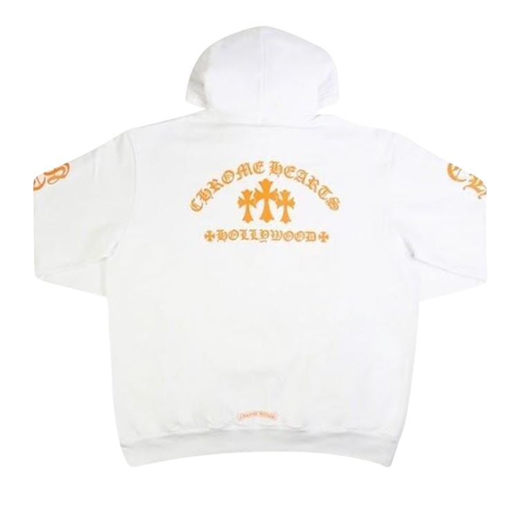 Chrome Hearts Tripple Cross Hoodie WhiteOrange