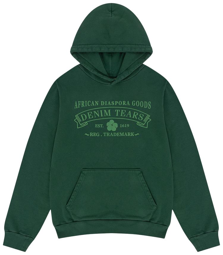 Denim Tears ADG Hoodie Washed Green