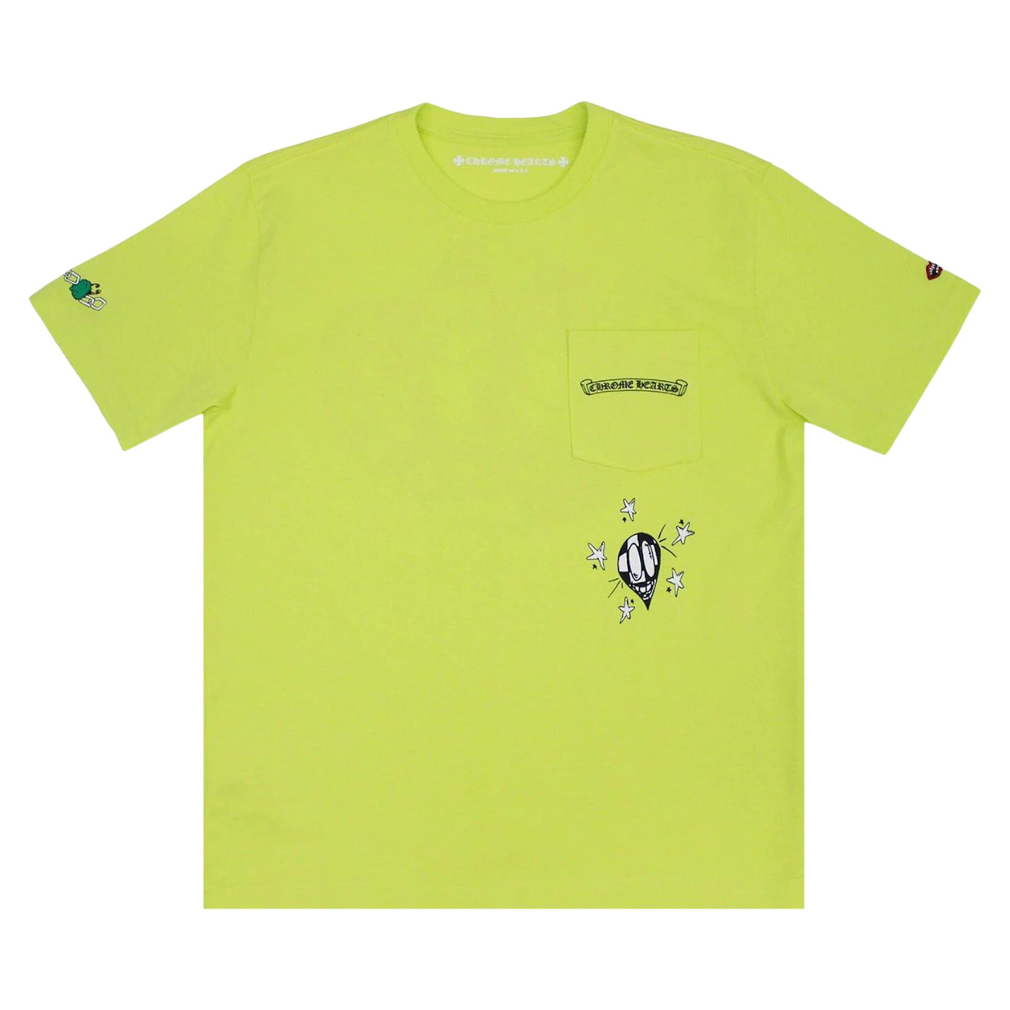 Chrome Hearts Matty Boy Link T-shirt Lime Green Men's - US