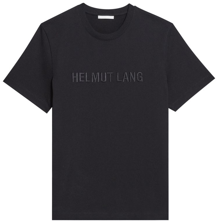 Helmut Lang Logo Short Sleeve Tee Black