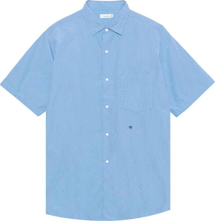 nanamica Regular Collar Wind Short Sleeve Shirt Sax