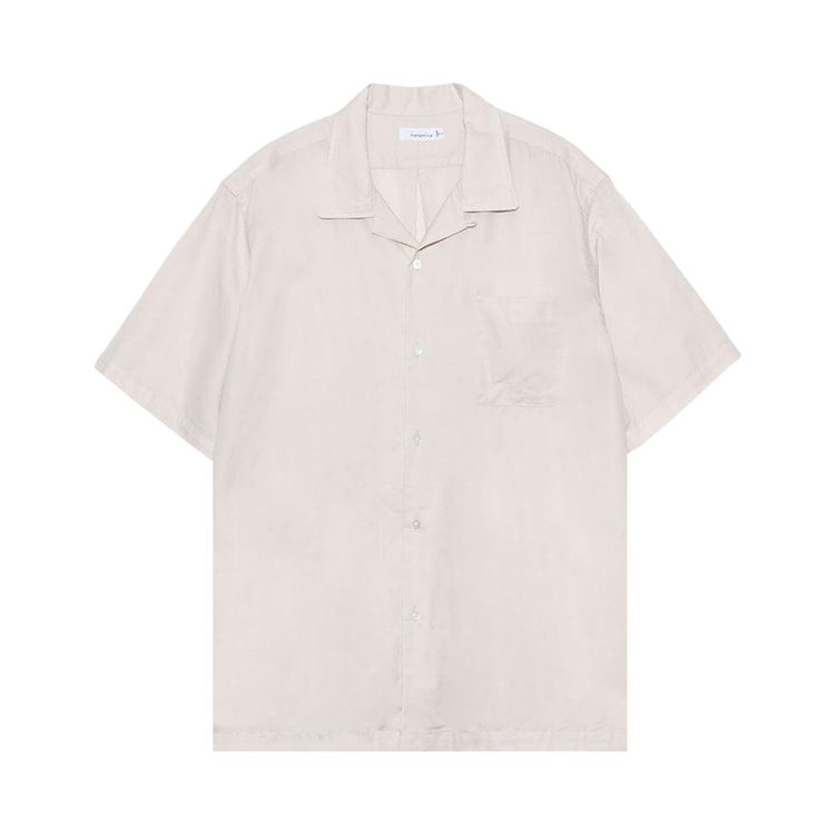 nanamica Open Collar Panama Short Sleeve Shirt Natural